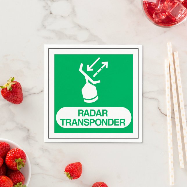 Radar Transponder Papper Napkins Pappersservett (Skapare uppladdad)