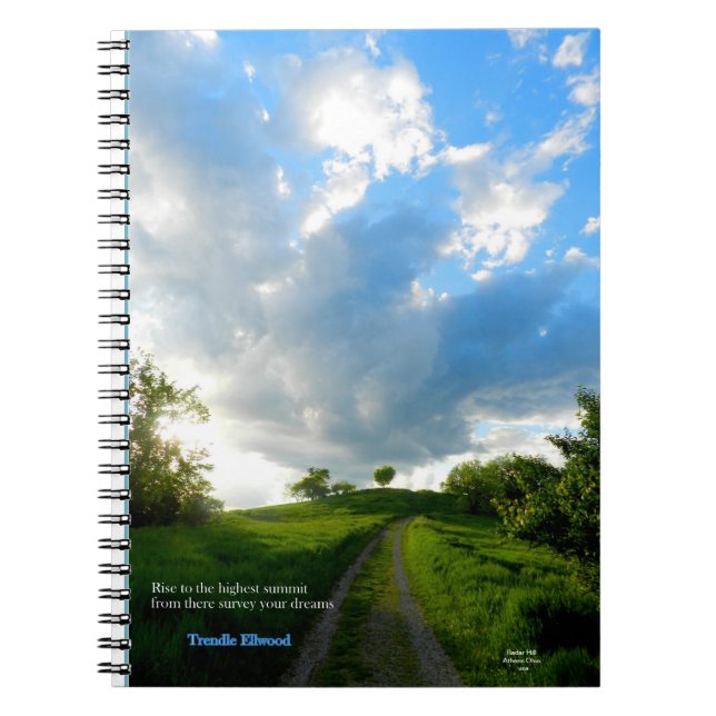 RadarbackeAthens Ohio anteckningsbok (Framsidan)