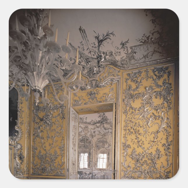 Radavstånd Fyrkantigt Klistermärke (Framsida)