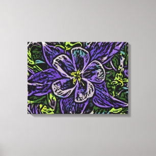Radbyte för Colorado columbine canvas