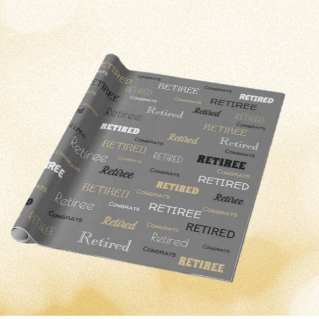 Radbyte för roligt Retiree-gåva Presentpapper (Skapare uppladdad)