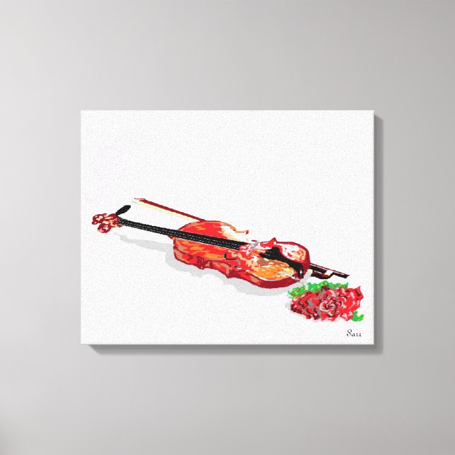 Radbyte/mjuk musik canvastryck (Framsida)