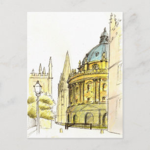 Radcliffe Camera original teckning Vykort
