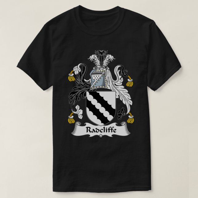 Radcliffe Coat of Arms Family Crest 1  T Shirt (Design framsida)