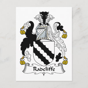 Radcliffe familjvapensköld vykort