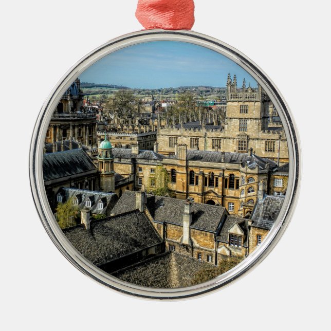 Radcliffe kamera och Bodleian bibliotek Oxford Julgransprydnad Metall (Framsidan)