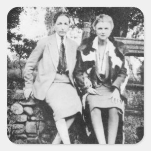 Radclyffe Hall och Una Vincenzo Fyrkantigt Klistermärke
