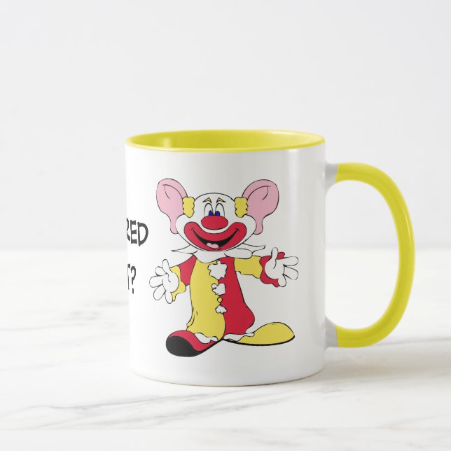 RÄDD ÄNNU? Storörad Clown Keramisk Mugg (Höger)