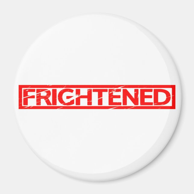 Rädd Frimärke Magnet (Framsidan)