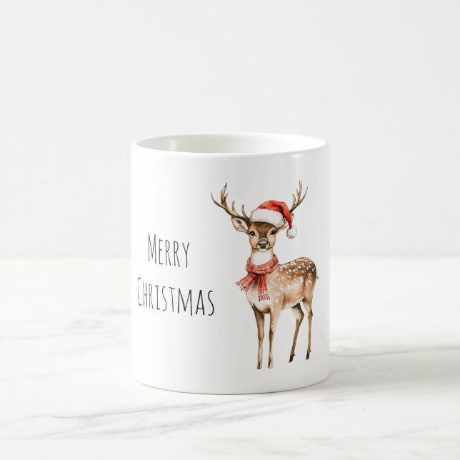 Rädd Jultomte Hatt Halsduk Jul Kaffemugg (Center)