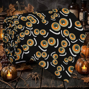 Rädd Kat Halloween Boo Ögon Fladdermus Slips