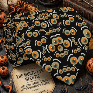 Rädd Katt Halloween Boo Ögon Mönster Slips