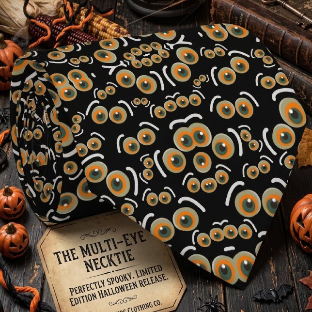 Rädd Katt Halloween Boo Ögon Mönster Slips (Skapare uppladdad)