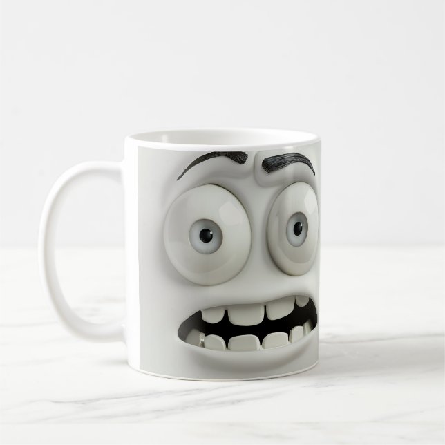 Rädd Sarksastisk 3D Mugg Omslag (Vänster)