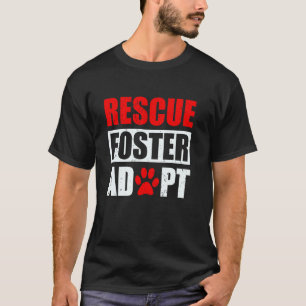 Rädda Adoptiv Familjehund Adoption Vintage Husdjur T Shirt