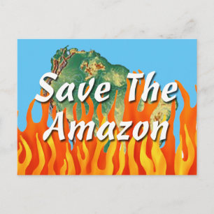 Rädda Amazonas Vykort