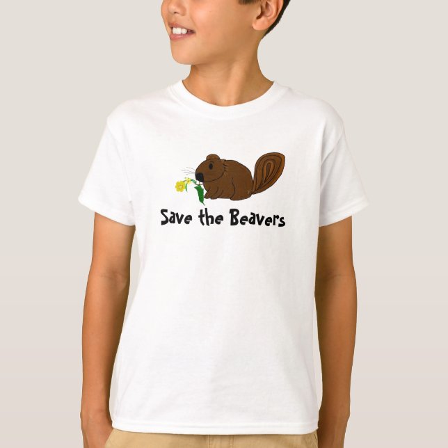 Rädda bävrarna tee shirt (Framsida)
