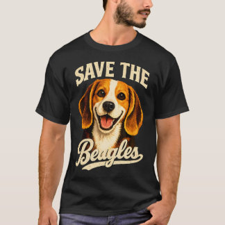 Rädda Beagles Söt Hund Älskare Räddning T Shirt