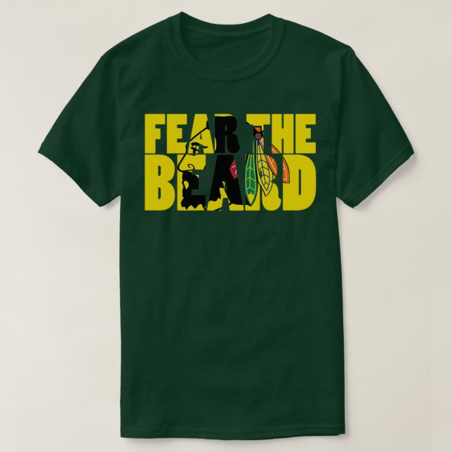 Rädda Beard Blackhawks 1 T Shirt (Design framsida)