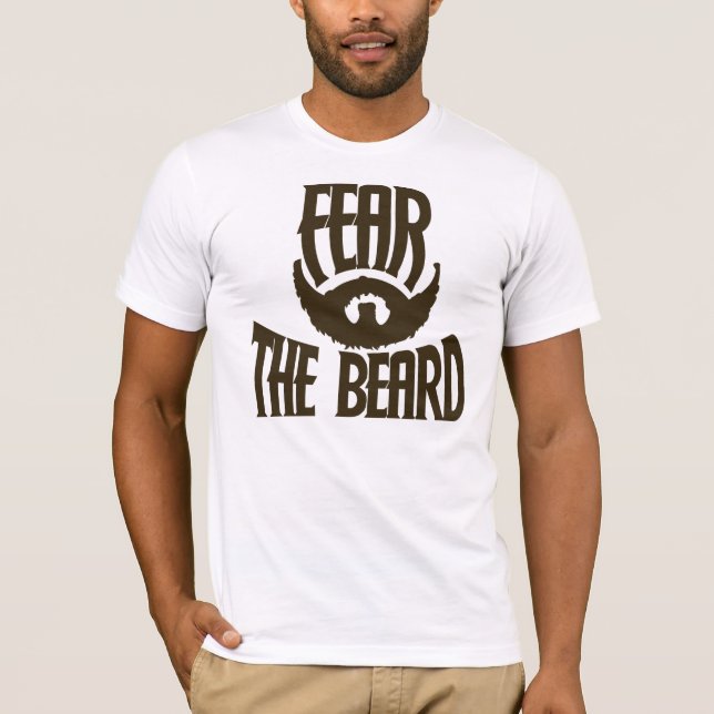 Rädda Beard Funny manar T-shirt (Framsida)