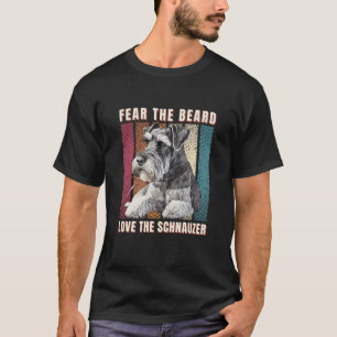 Rädda Beard Kärlek och Schnauzer T Shirt