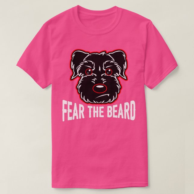 Rädda Beard Schnauzer Älskare s T Shirt (Design framsida)