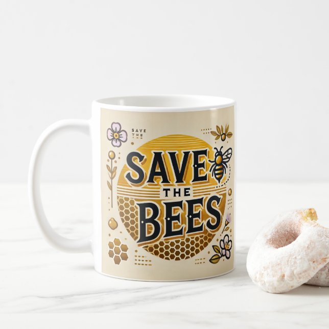 Rädda Bina Kaffemugg (Med munk)