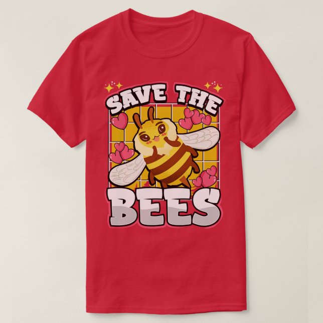 Rädda Bina Rädda Miljön T Shirt (Design framsida)