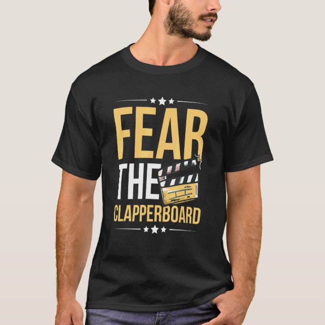 Rädda Clapperboard för en filmdirektör T Shirt (Framsida)