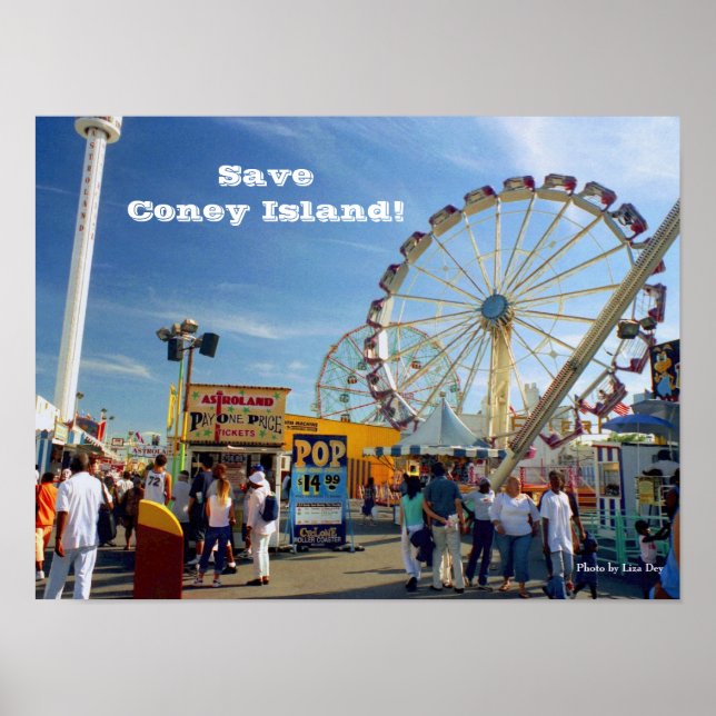 Rädda Coney Island! Affisch (Framsidan)