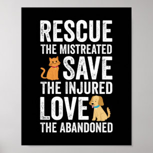 Rädda De Misshandlade Rädda De Sårade Älska De Aba Poster
