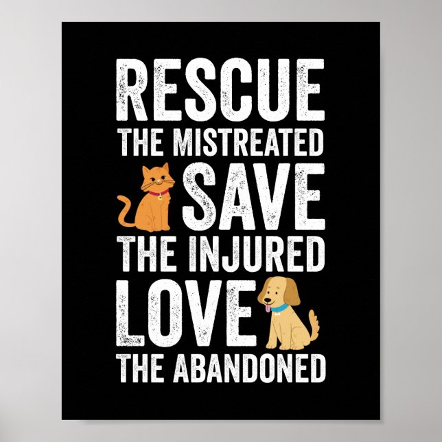 Rädda De Misshandlade Rädda De Sårade Älska De Aba Poster (Framsidan)