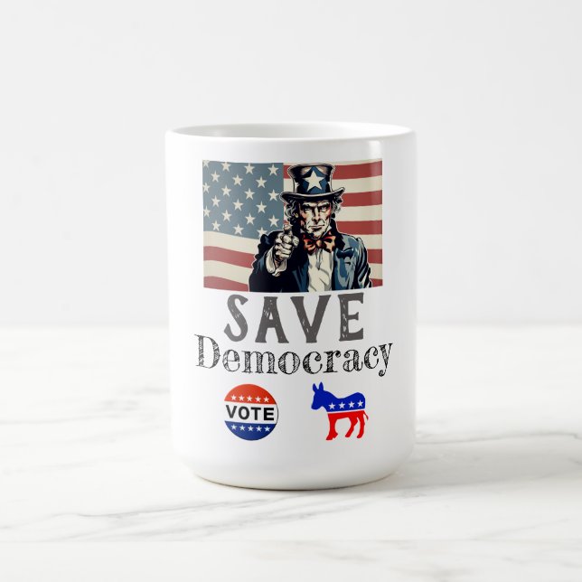Rädda Demokrati Kaffe Mugg (Center)