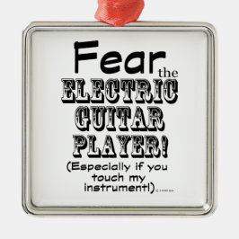 Rädda den elektriska gitarren Player Julgransprydnad Metall