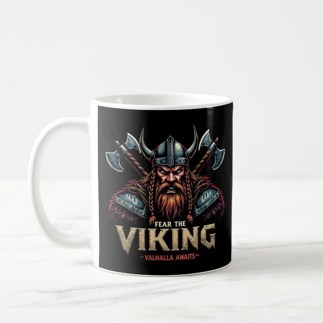 Rädda den nordliga kristen Valhalla Awaits Kaffemugg (Vänster)