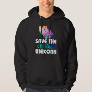Rädda Den Tjocka Enhörningen Feta Noshörningen Rhi Hoodie