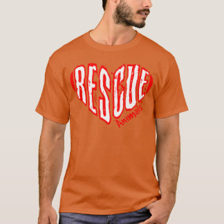 Rädda Djur Hjärta familj T Shirt