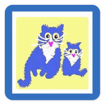 Rädda djuren för Ukraina, Square Sticker