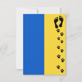 Rädda djuren i Ukraina Tack Kort