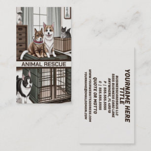 Rädda djuren Katt och Hund Visitkort