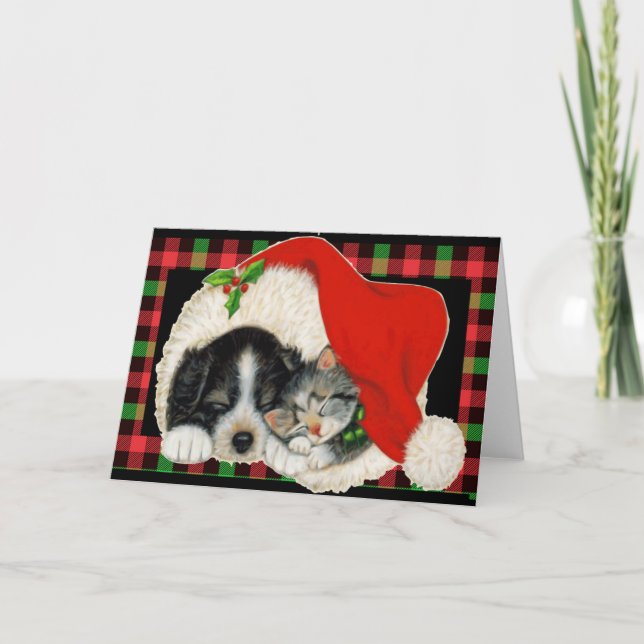 Rädda djuren Santa Kort (Framsida)