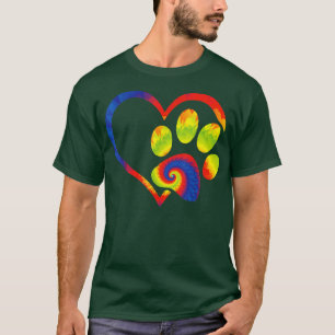 Rädda djuren Shirt Hund Paw Skriv ut tidsinställni T