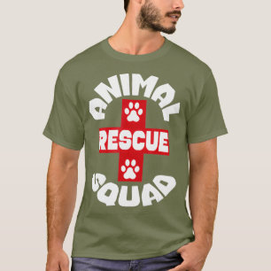 Rädda djuren Squad - Hund Cat Djurälskare T Shirt