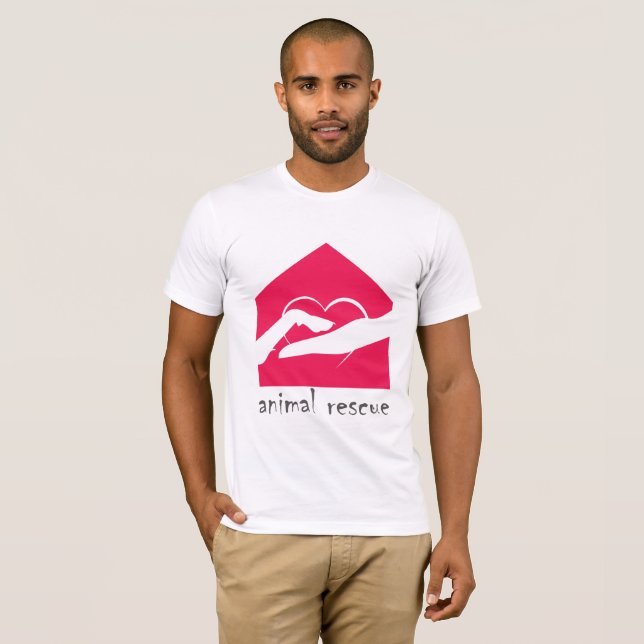 rädda djuren tee shirt (Hel framsida)