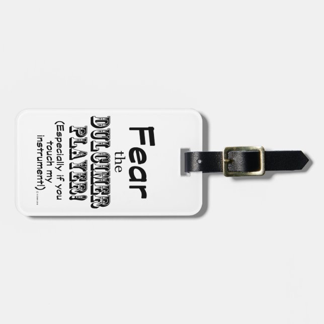 Rädda Dulcimer Player Bagagebricka (Horisontell Framsida)