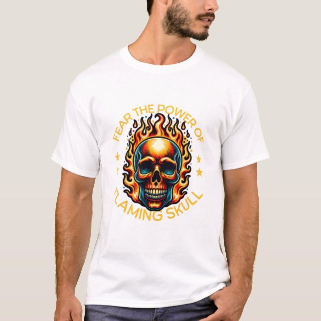 Rädda effekten av flamskallen t shirt (Framsida)
