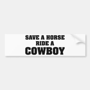 Rädda en häst Ride A Cowboy Bildekal