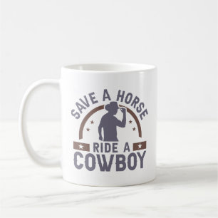 Rädda en häst Ride A Cowboy Kaffemugg