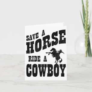 Rädda en häst Ride A Cowboy - kopiera Kort