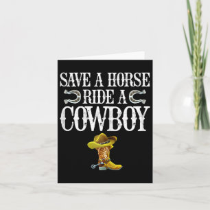 Rädda en häst Ride A Cowboy Kort